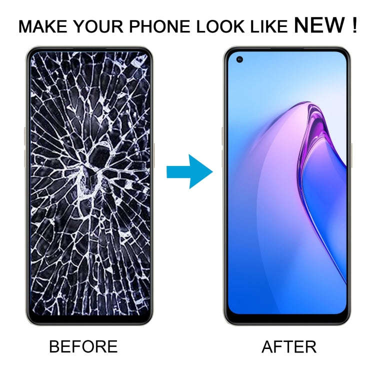 For OPPO Reno8 5G Original AMOLED LCD Screen Digitizer Full Assembly with Frame