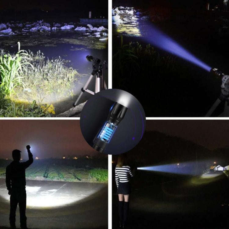 A10 Mini 395nm Ultraviolet Ray Detection Lamp COB Flashlight(Black)
