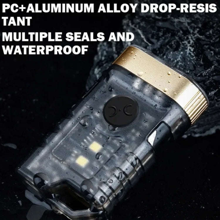 A11 Multi-function Mini Portable Light Dual LED Flashlight(Black)