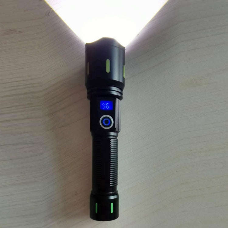 A800 20W Spotlight 2000LM USB Rechargeable LED Flashlight(Black)