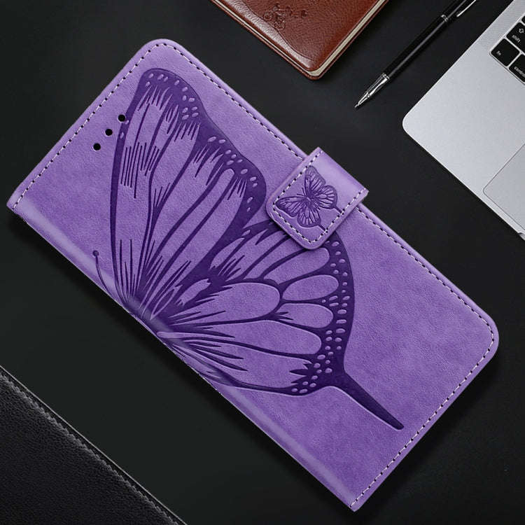 For OnePlus Nord 4 5G Embossed Butterfly Leather Phone Case(Light Purple)