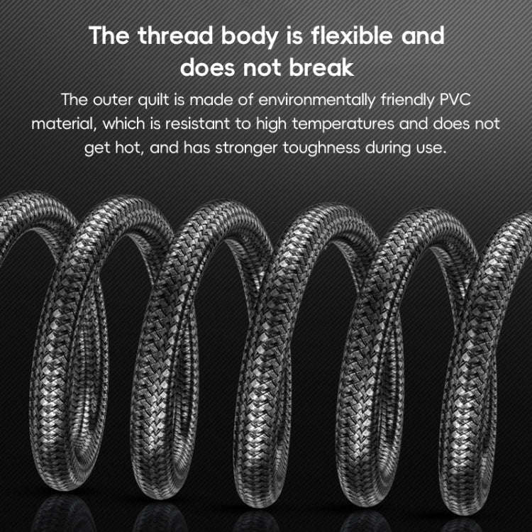 HDTV to Mini HDTV 4K UHD Video Transmission Braided Cable, Length:1.5m(Grey)