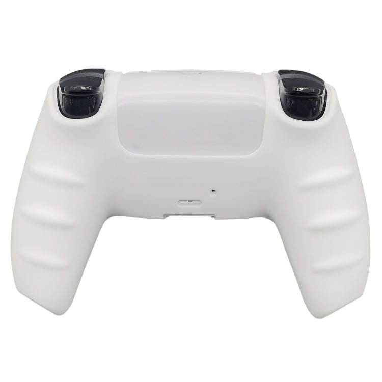 For Sony PS5 Silicone Gamepad Protective Case(White)