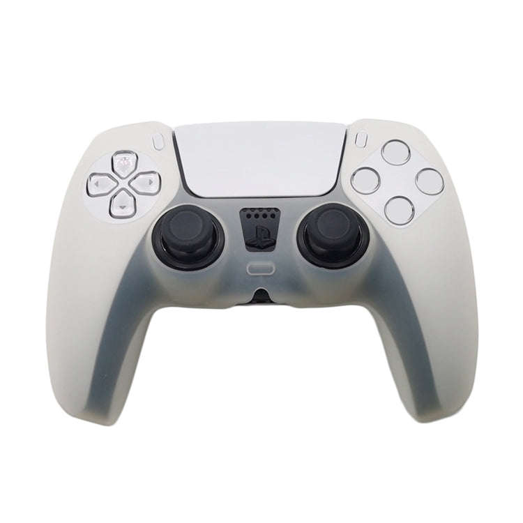 For Sony PS5 Silicone Gamepad Protective Case(Transparent)
