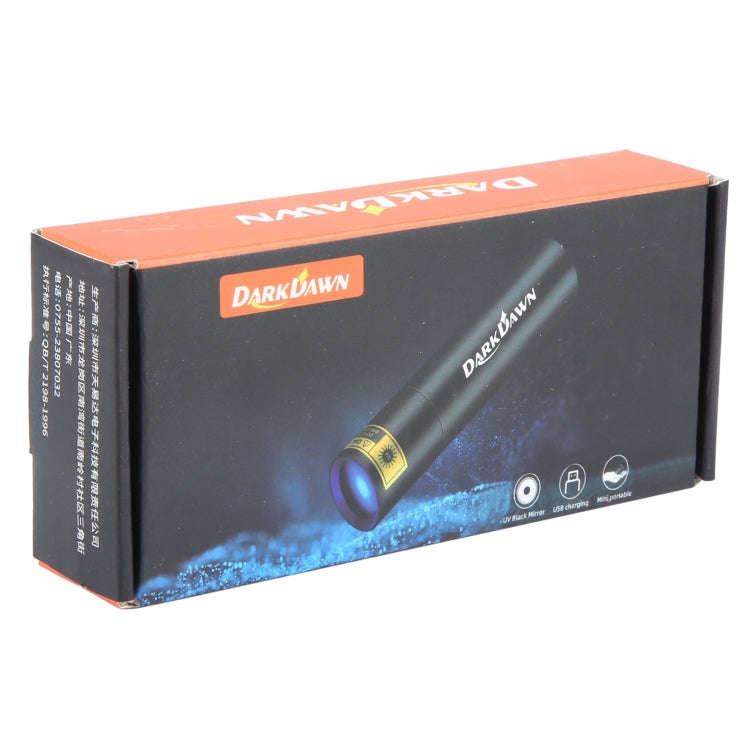 V4-365 Black Lens 365nm Ultraviolet Ray Detection Flashlight(Black)