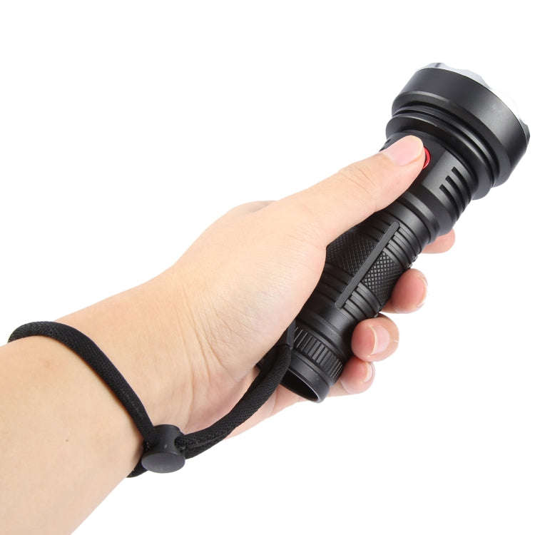 W5201-1 19 LEDs 3200LM Super Bright Rechargeable Flashlight(Black)