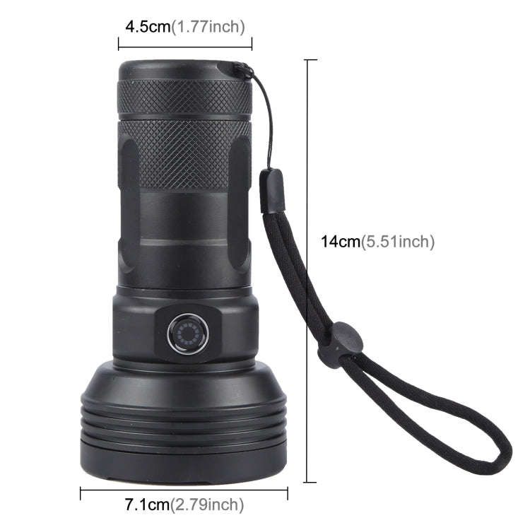 W5202-1 31 LEDs 5500LM High Brightness Rechargeable Flashlight(Black)