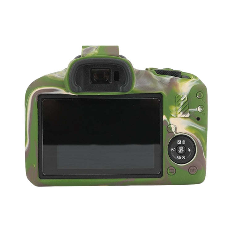 For Canon EOS R100 Glossy Soft Silicone Protective Case(Camouflage)