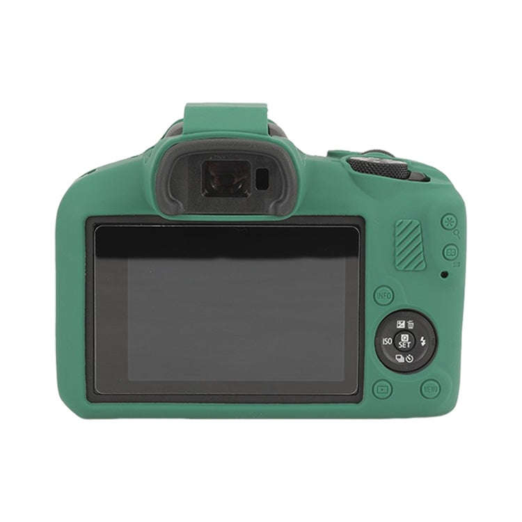 For Canon EOS R100 Glossy Soft Silicone Protective Case(Green)