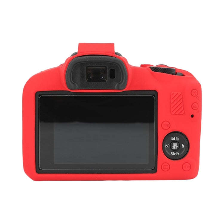 For Canon EOS R100 Glossy Soft Silicone Protective Case(Red)