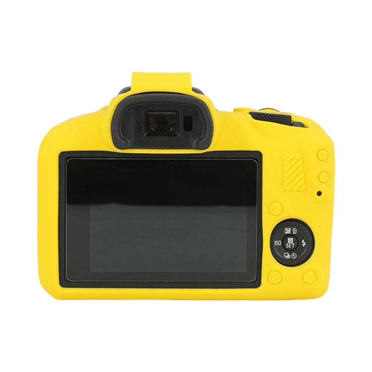 For Canon EOS R100 Glossy Soft Silicone Protective Case(Yellow)
