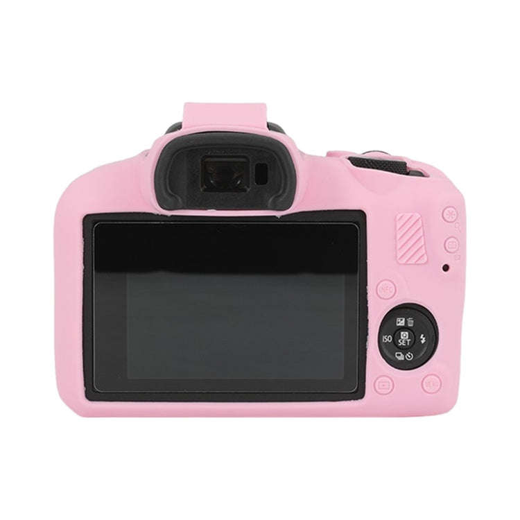 For Canon EOS R100 Glossy Soft Silicone Protective Case(Pink)