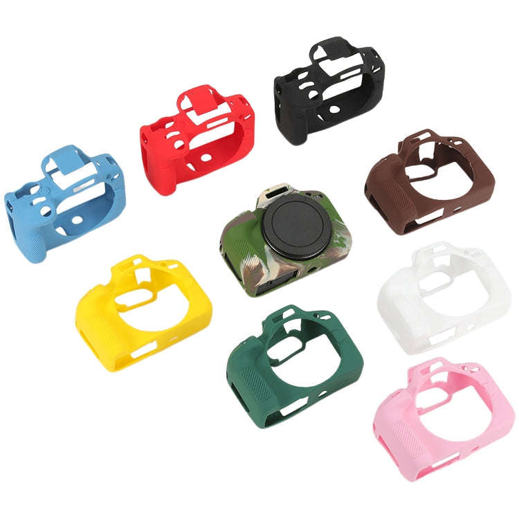 For Canon EOS R100 Glossy Soft Silicone Protective Case(Camouflage)