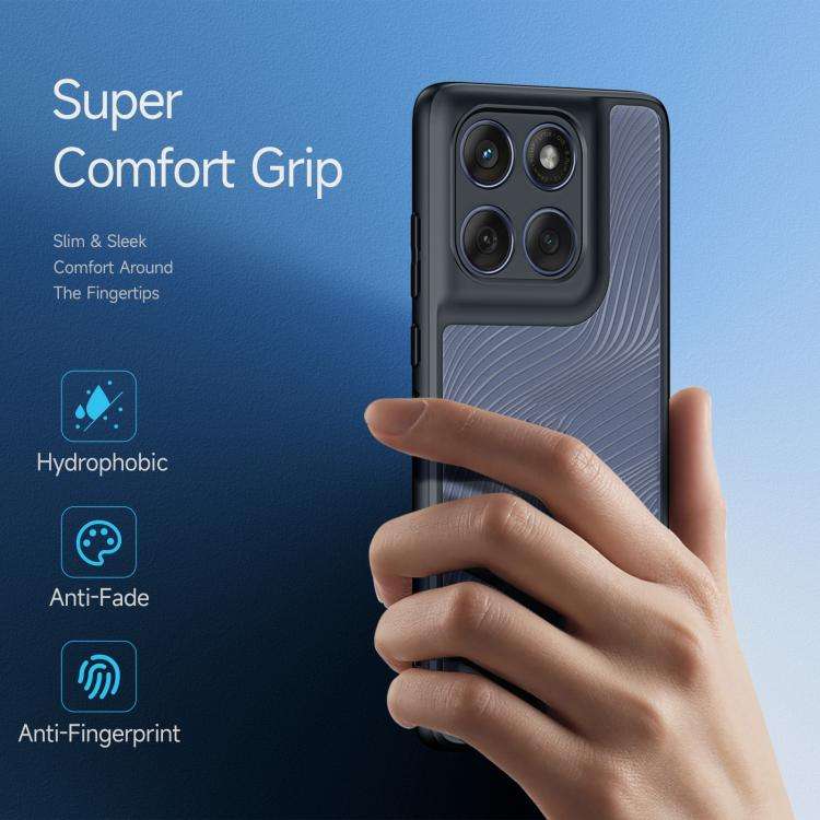 For Motorola Edge 60 Fusion DUX DUCIS Aimo Series TPU + PC Frosted Feel Phone Case(Black)