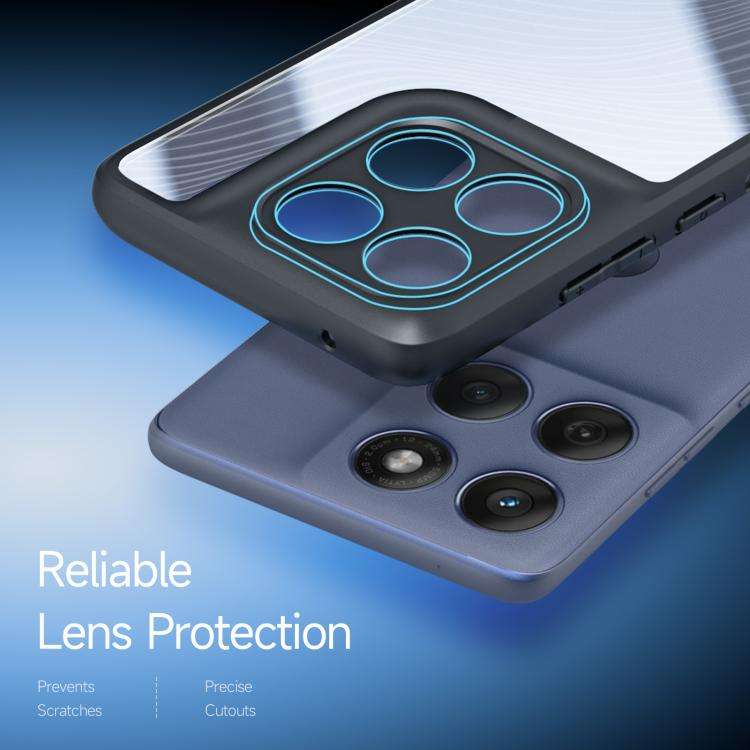 For Motorola Edge 60 Fusion DUX DUCIS Aimo Series TPU + PC Frosted Feel Phone Case(Black)