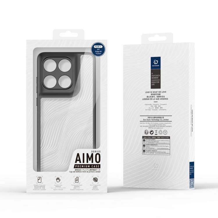 For Motorola Edge 60 Fusion DUX DUCIS Aimo Series TPU + PC Frosted Feel Phone Case(Black)