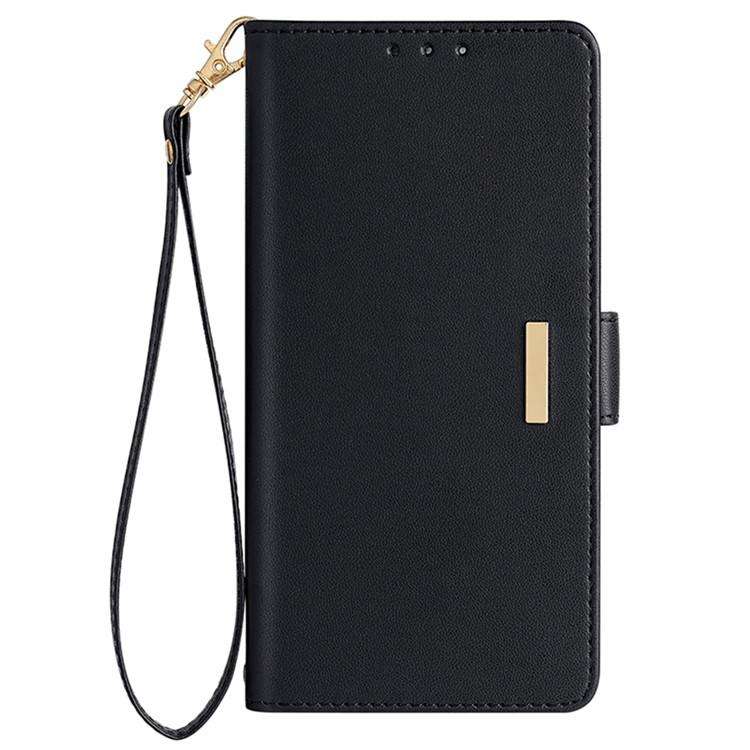 For Honor X8c 4G Global Crossbody Chain Leather Phone Case(Black)