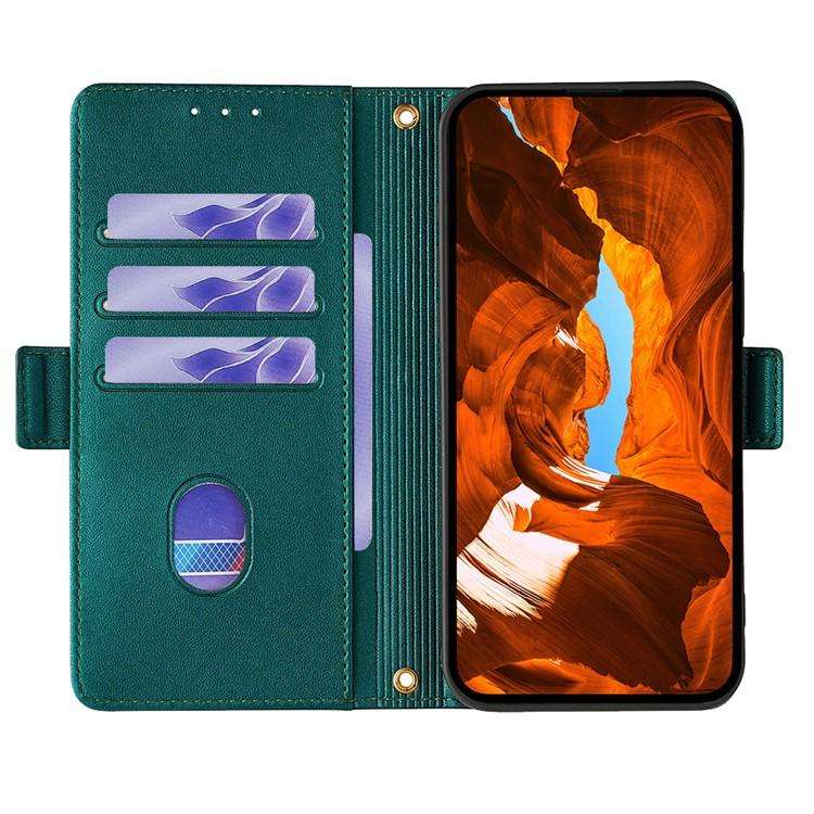 For Honor X8c 4G Global Crossbody Chain Leather Phone Case(Green)