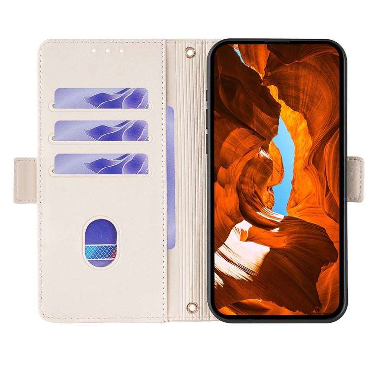 For Honor X8c 4G Global Crossbody Chain Leather Phone Case(White)