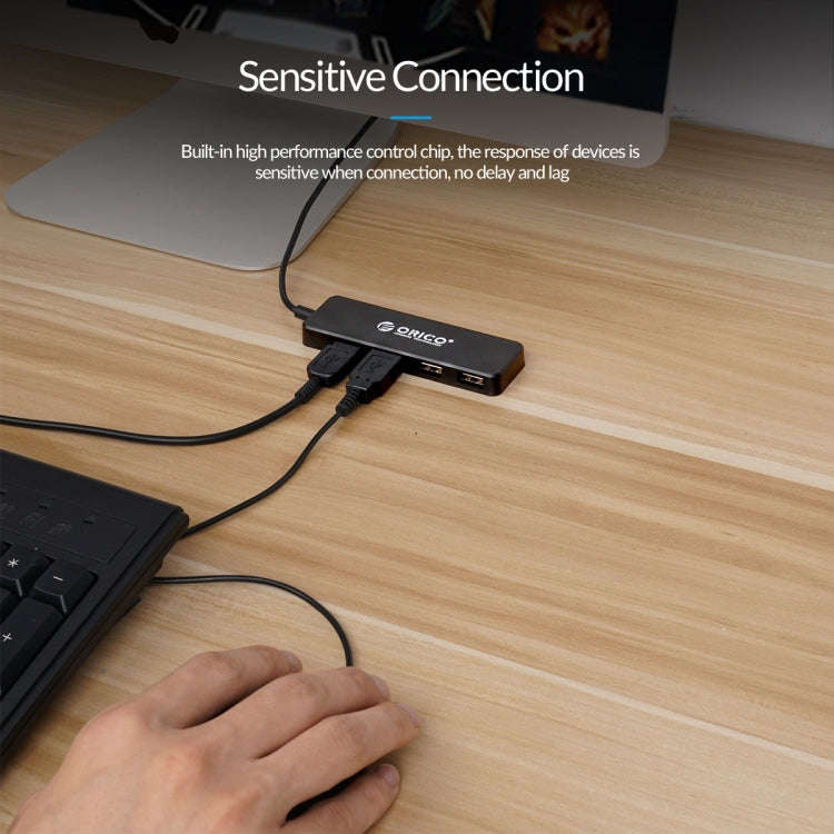 ORICO FL01-BK 4 Ports USB 2.0 HUB Expand Converter(Black)