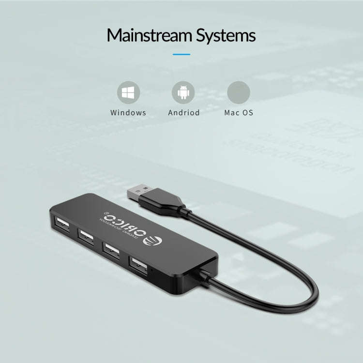 ORICO FL01-BK 4 Ports USB 2.0 HUB Expand Converter(Black)