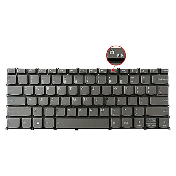 For Lenovo IdeaPad 5 / Yoga Slim 7 Pro  US Version Laptop Backlight Keyboard, F10 Key with Lock I...