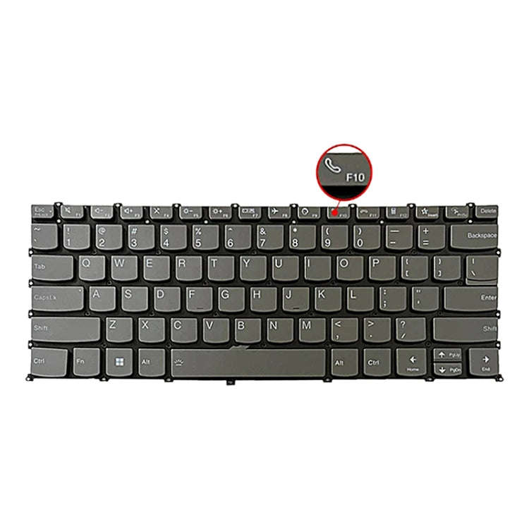 For Lenovo IdeaPad 5 / Yoga Slim 7 Pro US Version Laptop Backlight Keyboard, F10 Key with Phone I...