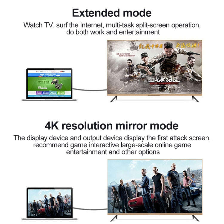 Reverse Elbow HDTV Male to Female Extension Cable with Ear Screw Holes, Length: 0.5m