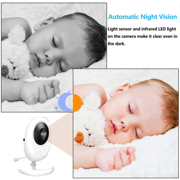 SP990 2.4 inch LCD Screen Baby Monitor Care Camera(US Plug)