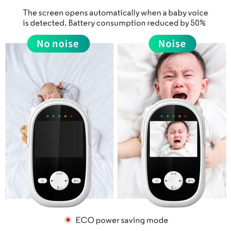 SM25 2.4 inch LCD Screen Baby Monitor Care Camera(US Plug)