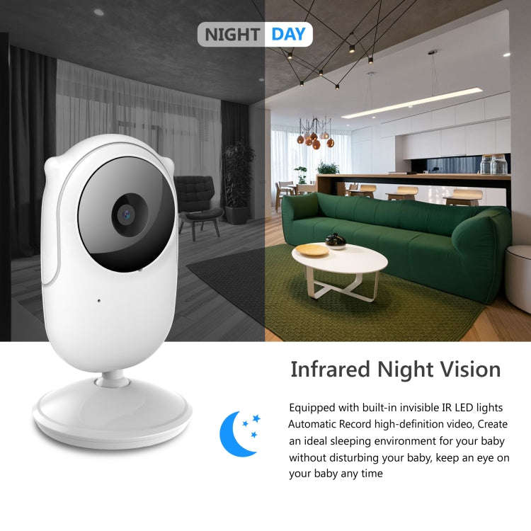 SM25 2.4 inch LCD Screen Baby Monitor Care Camera(US Plug)