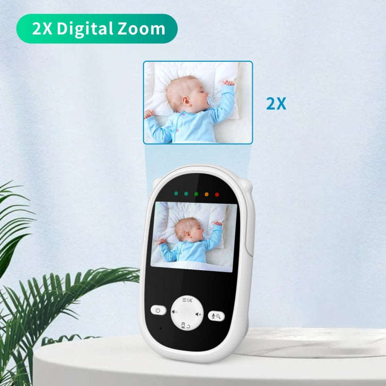 SM25 2.4 inch LCD Screen Baby Monitor Care Camera(US Plug)