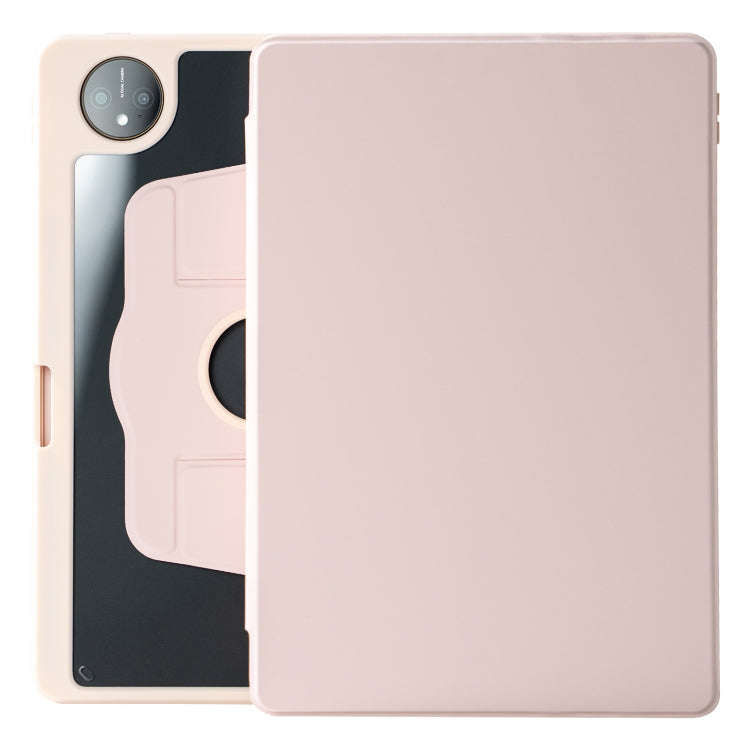 For Huawei MatePad Pro 11 2022 / 2024 Acrylic 360 Degree Rotation Holder Tablet Leather Case(Pink)
