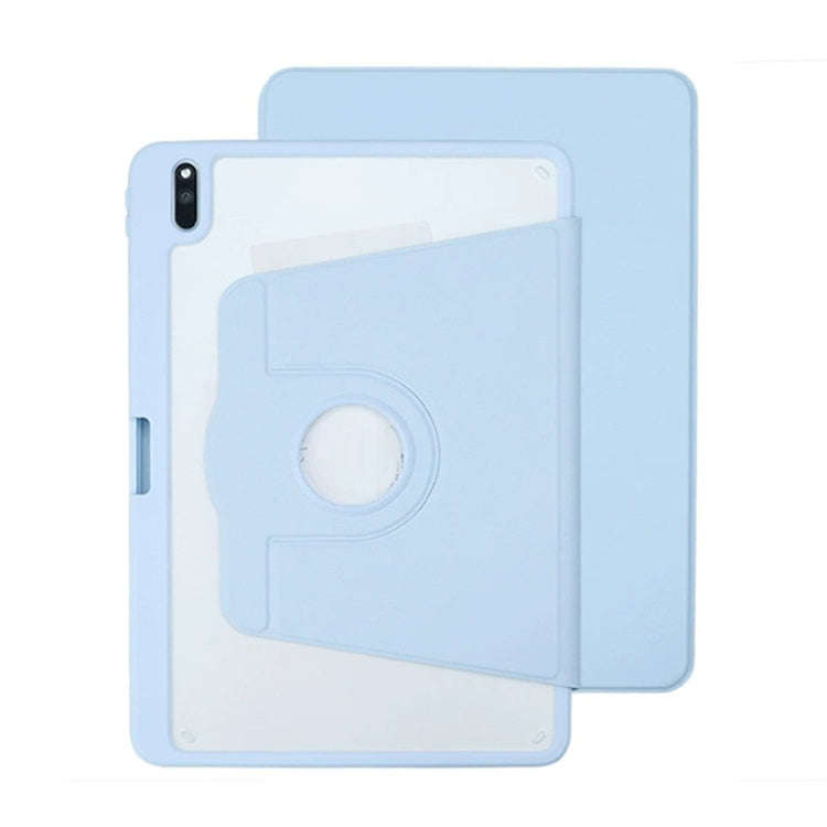 For Huawei MatePad 11 2021 / 2023 Acrylic 360 Degree Rotation Holder Tablet Leather Case(Ice Blue)