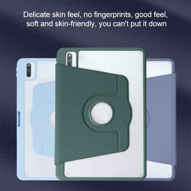For Huawei MatePad 11 2021 / 2023 Acrylic 360 Degree Rotation Holder Tablet Leather Case(Black)