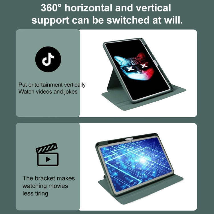 For Huawei MatePad Pro 11 2022 / 2024 Acrylic 360 Degree Rotation Holder Tablet Leather Case(Lave...