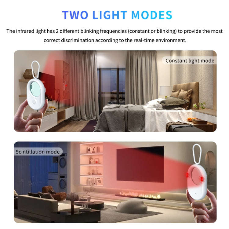 T02 Smart Infrared Camera Detector Anti-Sneak Shooting Scanner(White)