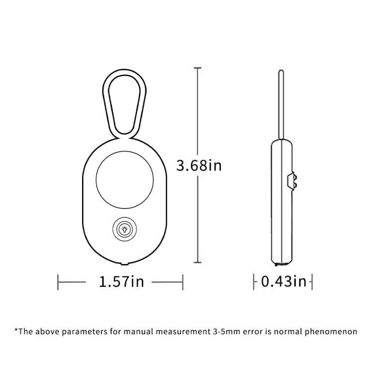 T02 Smart Infrared Camera Detector Anti-Sneak Shooting Scanner(White)