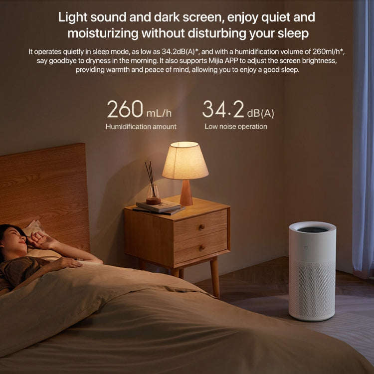 Xiaomi Mijia Pure Smart Fog-Free Humidifier 2, Specification:US Plug(White)