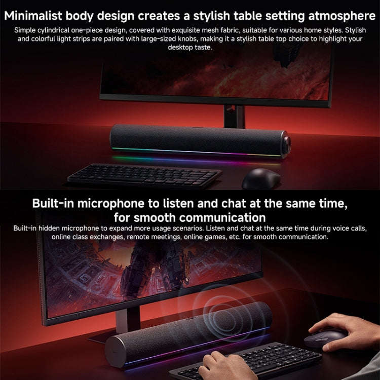 Xiaomi Redmi Computer Bluetooth Speaker with RGB Ambience Light(Black)