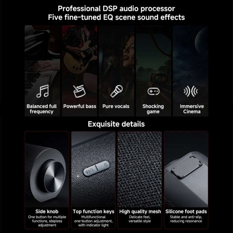 Xiaomi Redmi Computer Bluetooth Speaker with RGB Ambience Light(Black)