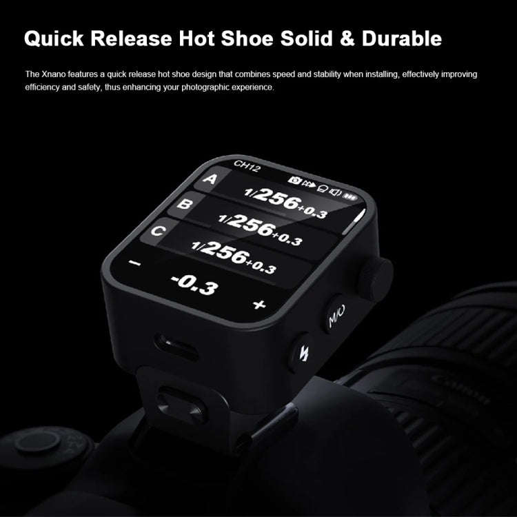 Godox X3 TTL Wireless Flash Trigger Touch Screen Flash Transmitter For Olympus / Panasonic(Black)