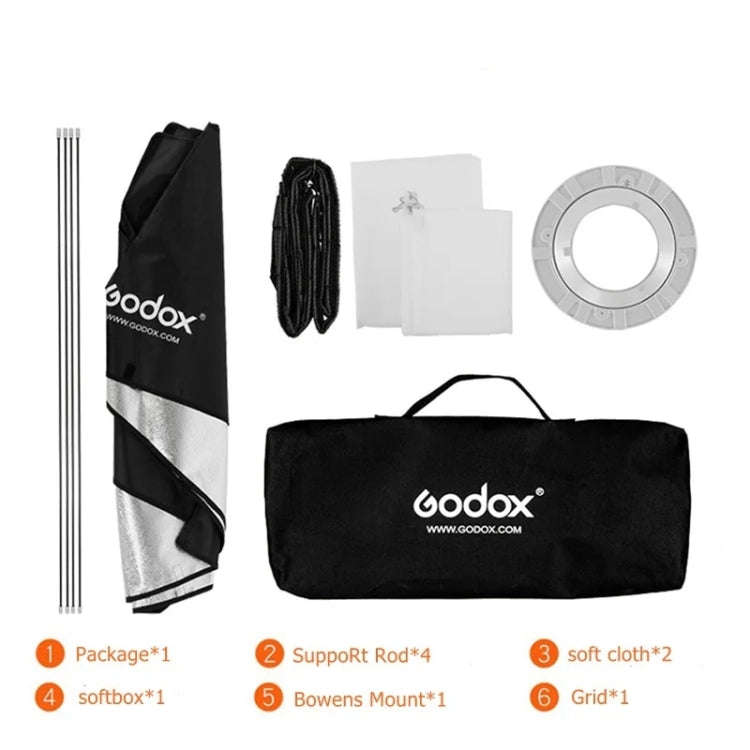Godox SB-FW Series Bowens Mount Softbox Honeycomb Grid, Size:35 x 140cm