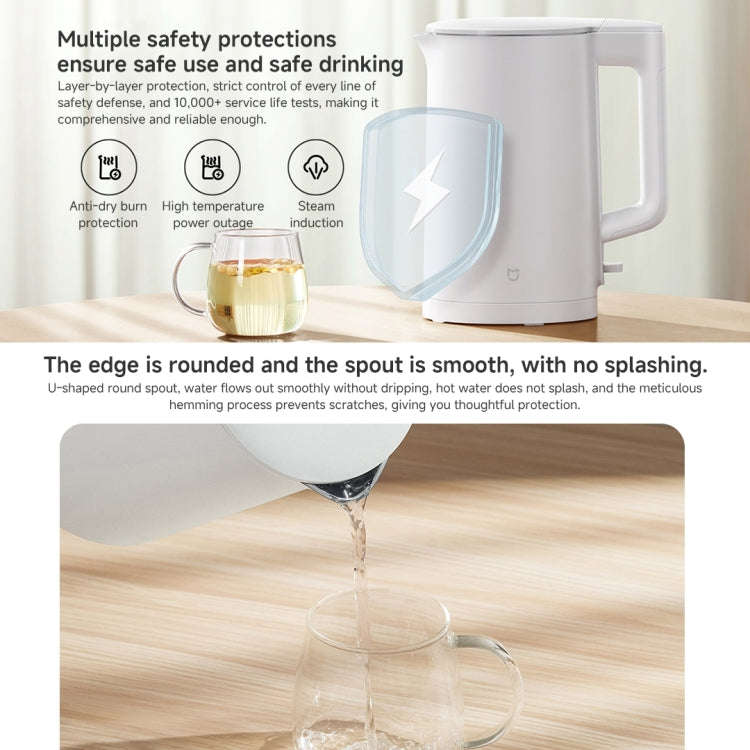 Xiaomi Mijia 1.5L 1500W Electric Kettle N1, CN Plug(White)