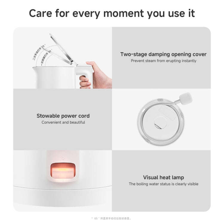 Xiaomi Mijia 1.5L 1500W Electric Kettle N1, CN Plug(White)