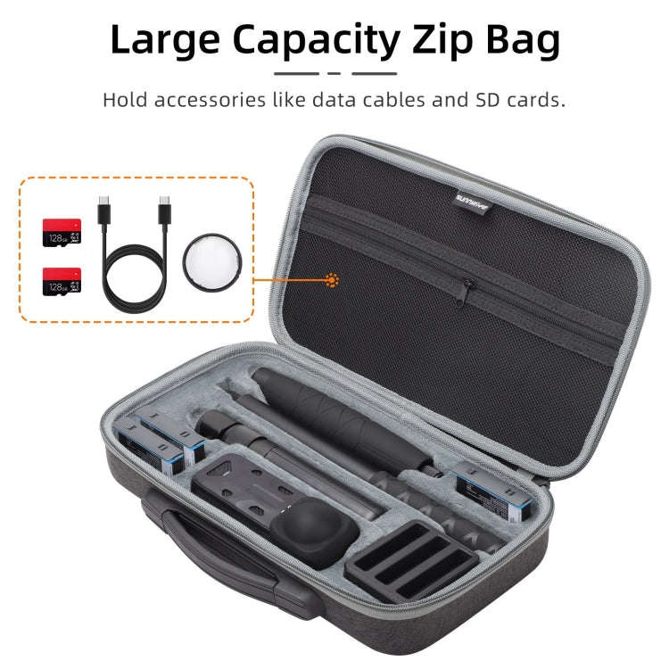 For Insta360 X4 / X5 Sunnylife Carrying Case Handbag, Model:X4-B812 Mini Camera Bag