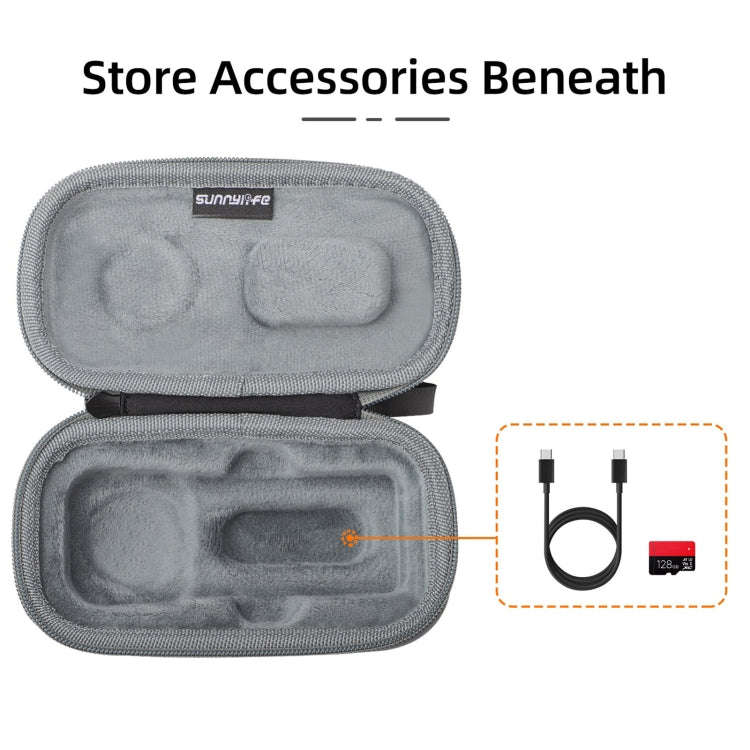 For Insta360 X4 / X5 Sunnylife Carrying Case Handbag, Model:X4-B812 Mini Camera Bag