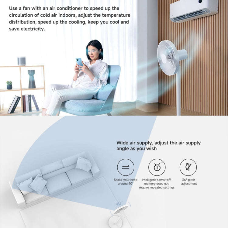 Xiaomi Mijia Smart Floor Fan, US Plug(White)