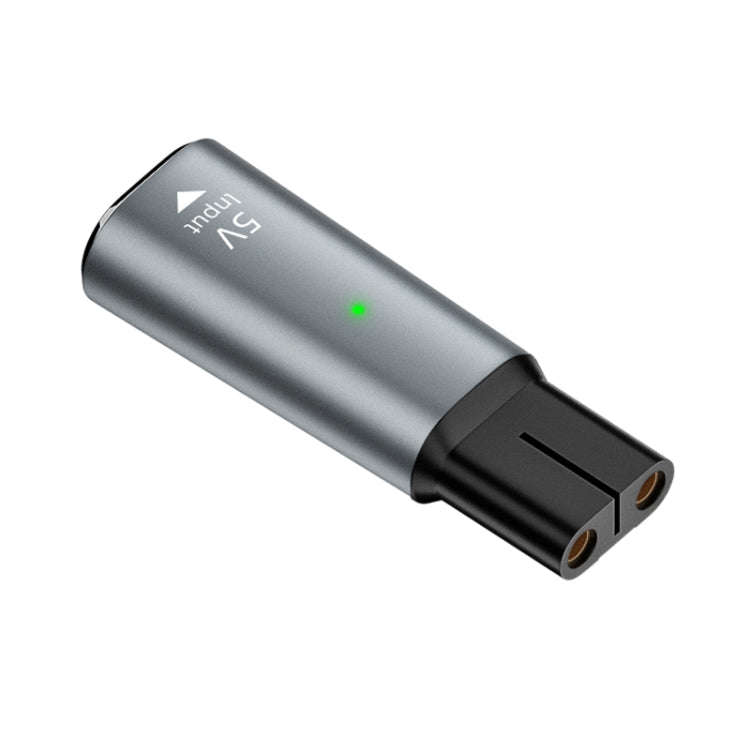 Shaver / Clipper Charging Adapter for Philips, Interface:Type-C to 5V Single Slot(Grey)