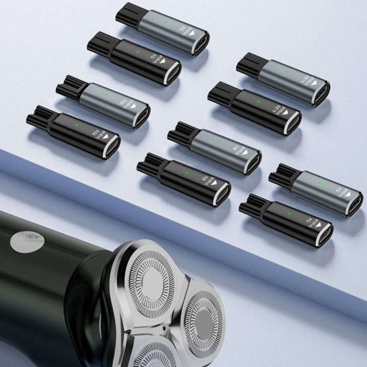 Shaver / Clipper Charging Adapter for Philips, Interface:Type-C to 15V Oval(Grey)